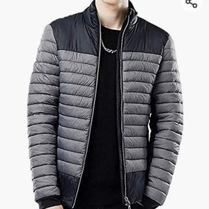 USHARES SPORT  Men Lightweight Puffer Jacket Water Resistant Quilt